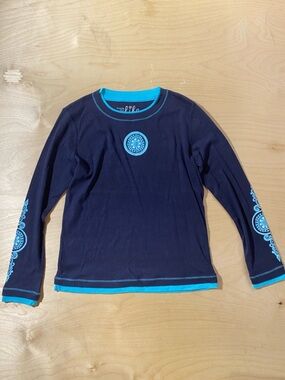 made for life Navy Tee with Turquoise Trim PS (RD)